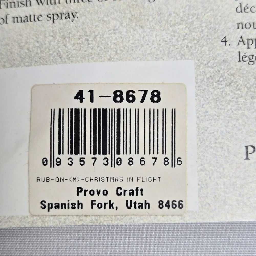 Provo Craft First Impressions Christmas Rub On Transfers 5.5